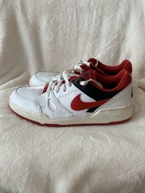 Nike Full Force Low White Red Black